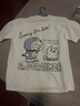 哆啦A夢（DORAEMON）純棉短袖T恤男機器貓與貓咪卡通圖案百搭寬松大碼上衣男女同款 白 M 曬單實拍圖