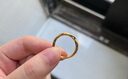周六福5D硬金黃金戒指女莫比烏斯環(huán)計價(jià)A019631 11號 約1.36g生日禮物 曬單實(shí)拍圖