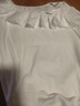 香影白色t恤女短袖2025夏季新款時(shí)尚不規則荷葉木耳邊正肩小上衣 白色 T恤 M 160/84A/95-110斤 曬單實(shí)拍圖