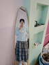 妃奧絨軟糯奶呼呼甜美娃娃領(lǐng)毛衣女2025秋冬新款慵懶仿馬海毛減齡針織衫 藍色 均碼 曬單實(shí)拍圖