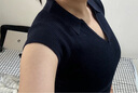 UR2025春季新款女裝簡約格雷系修身短袖針織衫UWM950031 曬單實拍圖