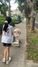 semmook遛娃神器嬰兒推車0-6歲用折疊可坐可躺帶減震雙向高景觀溜娃車 香檳金皮蓬【雙餐盤】 曬單實(shí)拍圖