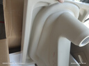 九牧（JOMOO） 衛(wèi)浴水箱蹲便器套裝雙按鍵節(jié)水勁沖水箱自潔釉面廁所蹲便器 14095-3前排帶彎蹲便+靜音水箱 曬單實(shí)拍圖
