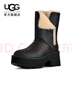 UGG SOYEON (田小娟)同款秋季新款女士厚底可翻折雪地靴 1172590 BLK | 黑色 37 曬單實(shí)拍圖