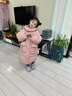G.duck小黃鴨兒童羽絨服女童中長(cháng)款新款加厚洋氣中長(cháng)款韓版冬裝保暖童裝 粉色 140 cm 曬單實(shí)拍圖