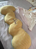 JCZS德國純棉長(cháng)條抱枕女生睡覺(jué)靠枕云朵床上側睡夾腿靠枕客廳沙發(fā)靠墊 黃色格子【純棉云朵抱枕】 85cm*45cm 含枕芯 小號約【可拆洗外套】 曬單實(shí)拍圖
