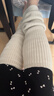lululemon丨Ribbed Knit 女士羊毛混紡羅紋針織保暖腿套 LW9FDMS 雜色骨白 O/S 曬單實(shí)拍圖