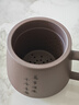 京東京造 宜興紫砂杯手工泡茶杯【原礦紫泥】茶水分離平安喜樂杯410ml禮盒 曬單實拍圖