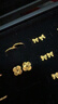 金至尊（3DG Jewellery）四時(shí)如意結黃金耳飾足金耳飾送女友生日禮物計價(jià) 金重3.24克-多退少補(配珠寶禮盒) 曬單實(shí)拍圖