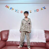 G.DUCKKIDS小黃鴨男童睡衣春秋款家居服兒童套裝中大童秋裝長(cháng)袖長(cháng)褲空調服男 淺綠色 140 建議130-140cm9-10歲cm 曬單實(shí)拍圖
