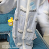 禾聲中大童紗布睡袋1-3-6歲春夏3層春秋6層寶寶嬰兒童防踢被子6-12歲 藍(lán)冰熊【三層紗布，24-30度用】 145cm【適合身高120-145cm】 曬單實(shí)拍圖