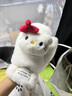 曇蓓漫HelloKitty手套女冬季毛絨可愛(ài)加絨韓版可掛脖連指騎車(chē)防寒風(fēng)加厚 立體kt貓手套【白色】 曬單實(shí)拍圖