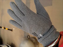 嘉夜手套男士薄款彈力春秋季保暖加絨冬天騎車(chē)防寒騎行開(kāi)車(chē)觸屏秋冬季 字母款黑色男款（初冬薄絨款） 均碼 曬單實(shí)拍圖