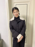 雪中飛羽絨服女短款2025新款翻領(lǐng)時(shí)尚撞色拼接冬季保暖90絨外套黑色XS 曬單實(shí)拍圖