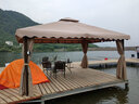 御藤美家（ROYAL RATTAN）戶(hù)外遮陽(yáng)棚雨棚婚慶四柱涼亭大帳篷庭院活動(dòng)帳篷印字花園涼亭 三代4*5米（帶圍布） 曬單實(shí)拍圖