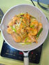 明爵不粘鍋炒鍋家用麥飯石炒菜鍋少油煙平底煎炒鍋電磁爐燃氣灶通用 炒鍋帶蓋（1-3人） 26cm 曬單實(shí)拍圖