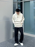 森馬（Semir）休閑褲男發(fā)熱抑菌針織衛(wèi)褲寬松直筒褲25冬長褲子百搭109725127104 曬單實拍圖