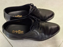 金利來(lái)（goldlion）男鞋商務(wù)正裝鞋柔軟舒適德比皮鞋50274043201A黑43 曬單實(shí)拍圖