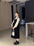 愛(ài)莉安娜孕婦裝秋季新品假兩件飛飛袖孕婦針織毛衣連衣裙 圖片色 L 曬單實(shí)拍圖