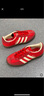 阿迪達(dá)斯（adidas）三葉草男女鞋GAZELLE INDOOR低幫休閑鞋IF1808紅白37 曬單實(shí)拍圖