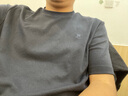 FILA 斐樂(lè )官方男子針織短袖衫2025秋新款時(shí)尚休閑舒適簡(jiǎn)約圓領(lǐng)T恤 傳奇藍-NV M 170/92A/M 曬單實(shí)拍圖