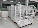 服裝廠車間周轉(zhuǎn)車專用帶門折疊推布車拉貨周轉(zhuǎn)車帶門圍欄推車移動 加厚帶門推車1200*800*900 曬單實拍圖