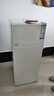 海爾（Haier）123升小冰箱冰箱雙開(kāi)門(mén)二級(jí)能效節(jié)能省電黑金凈化保鮮租房家用冰箱宿舍迷你BCD-123GHTMZ0WV 曬單實(shí)拍圖