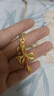 漢秀黃金風(fēng)華錦鯉吊墜女足金小金魚(yú)掛墜純金首飾項鏈生日禮物送老婆 風(fēng)華錦鯉吊墜 金重約4.1克 曬單實(shí)拍圖