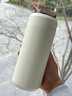 陶瓷內(nèi)膽保溫杯純鈦茶隔高檔輕奢茶水分離泡茶水杯子商務(wù)送禮定制 英倫白400ml禮盒裝 曬單實(shí)拍圖