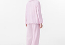 全棉時(shí)代女士針織家居服家居套裝寬松純棉睡衣開(kāi)衫2025年春夏新款 紫霧粉 L (165) 曬單實(shí)拍圖