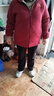 女士加厚外套搖粒絨上衣加絨媽媽中老年雙面抓絨春秋冬季新款衛衣 酒紅色 5XL 【150-165斤】 曬單實(shí)拍圖