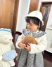 G.DUCKKIDS小黃鴨童裝女童秋裝套裝兒童衣服女孩春秋季洋氣格子背心公主裙兩 淺粉色 110 建議4~5歲【100-110cm】cm 曬單實(shí)拍圖