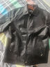 皮爾卡丹（pierre cardin）高檔海寧真皮皮衣男春秋季中青年男士外套休閑痞帥機車(chē)修身皮夾克 黑色 春秋款 4XL 165-185斤 曬單實(shí)拍圖