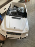 福兒寶奔馳授權(quán)大G兒童電動(dòng)車玩具車可坐人四輪帶遙控越野小孩寶寶送禮 四驅(qū)白+減震器+后備箱+皮座+軟胎 曬單實(shí)拍圖