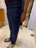 長(cháng)街九月 彈力牛仔褲男士2025秋冬季款寬松直筒大碼男裝耐磨干活工作長(cháng)褲 8010藍色+8010黑色 常規 33 曬單實(shí)拍圖