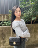 CinvaiKrose通勤包包女包2025年新款斜挎包女士單肩菱格鏈條包生日禮物送女友 黑色Black【小號】送女友老婆走心 曬單實(shí)拍圖