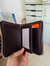 老人頭男士錢(qián)包短款商務(wù)頭層牛皮豎款兩折零錢(qián)包票夾多卡位錢(qián)夾生日禮物 曬單實(shí)拍圖