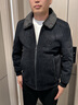 老爺車(chē)（LAOYECHE）中年爸爸裝雪尼爾夾克男士毛呢外套冬季新款加絨加厚保暖老人衣服 曬單實(shí)拍圖