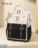 POLO雙肩包女士大容量背包女復古書(shū)包iPad包包女包生日送女朋友禮物 曬單實(shí)拍圖