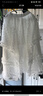 雪茜曼網(wǎng)紗蕾絲裙長(cháng)裙女白色2025春夏新款不規則A字蓬蓬蛋糕裙 曬單實(shí)拍圖