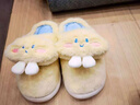 OLOEY女士棉拖鞋高級感毛拖鞋踩屎感冬季室內家居厚底毛絨月子孕婦拖鞋 【可愛(ài)云朵】黃色 毛毛拖鞋冬天必備神器 38-39 碼（適37-38腳） 曬單實(shí)拍圖