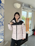 波司登（BOSIDENG）25新款羽絨服90絨男女同款情侶冬季短款潮流連帽外套B250246330 寒露粉1956 M 165/88A 體重約110-120斤 曬單實(shí)拍圖