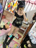 緋垚 厚底馬丁靴女漫展cos增高鞋2025新款英倫風(fēng)小個(gè)子中筒皮靴機車(chē)靴 黑色 37 （鞋跟6cm左右） 曬單實(shí)拍圖