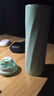 膳魔師（THERMOS）保溫杯316鋼500ml男女士水杯學(xué)生教師節禮物JNL-500S漸變青草綠 曬單實(shí)拍圖