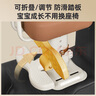 百幻電動(dòng)車(chē)兒童座椅前置電瓶車(chē)摩托車(chē)小孩寶寶嬰兒坐椅帶娃小朋友凳子 升級加厚款 【白咖單座+直把手】 3歲-6歲 曬單實(shí)拍圖