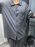 蕉內301H睡衣男女士純棉情侶家居服長(cháng)袖套裝吸濕速干春秋季軟棉棉內衣 【男士】彥灰 L 曬單實(shí)拍圖