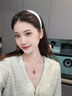 MITHAOL菱形雙面四葉草項鏈女 新中式復(fù)古宮廷風(fēng)紅瑪瑙鎖骨鏈女款銀鍍18K 菱形雙面四葉草項鏈 專柜禮盒裝 【送禮更顯愛意】 曬單實拍圖