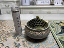 鏤空蓋家用室內陶瓷香爐檀香沉香塔香盤(pán)香仿古禪意香薰爐茶道香爐 陶瓷描金香爐 曬單實(shí)拍圖
