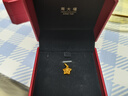 周大福 爆閃方糖許愿星星黃金吊墜(工費(fèi)180)約1.45g EOF1392 曬單實(shí)拍圖