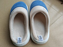 潔麗雅（Grace）棉拖鞋男士秋冬季室內防臭防滑居家保暖厚底踩屎感拖鞋男款冬天 曬單實(shí)拍圖